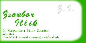 zsombor illik business card